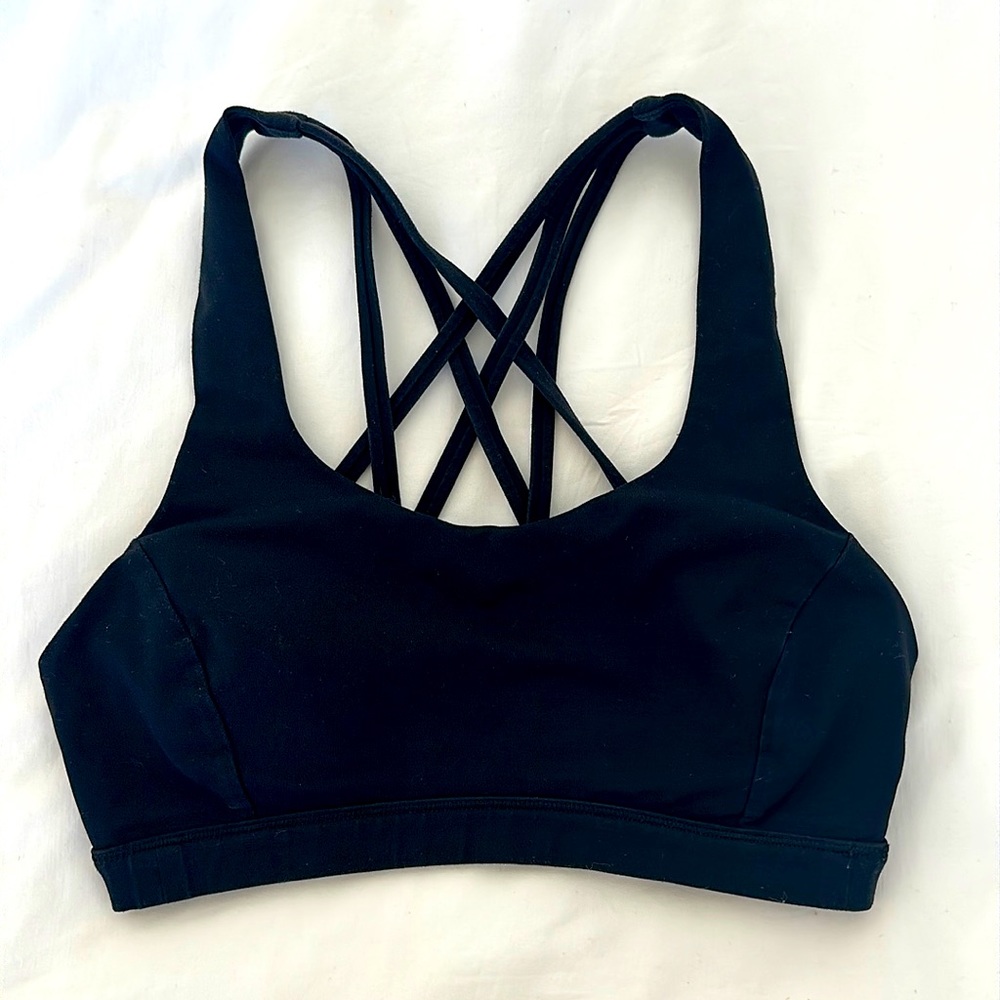 Black Lululemon Sports Bra- Size 6